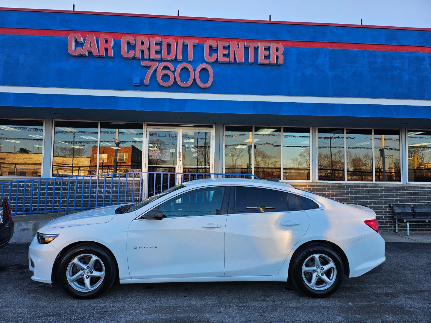 2016 WHITE Chevrolet Malibu LS (1G1ZB5ST6GF) with an 1.5L L4 DOHC 16V engine, 6A transmission, located at 7600 S Western Ave., Chicago, IL, 60620, (773) 918-3980, 0.000000, 0.000000 - Photo#0